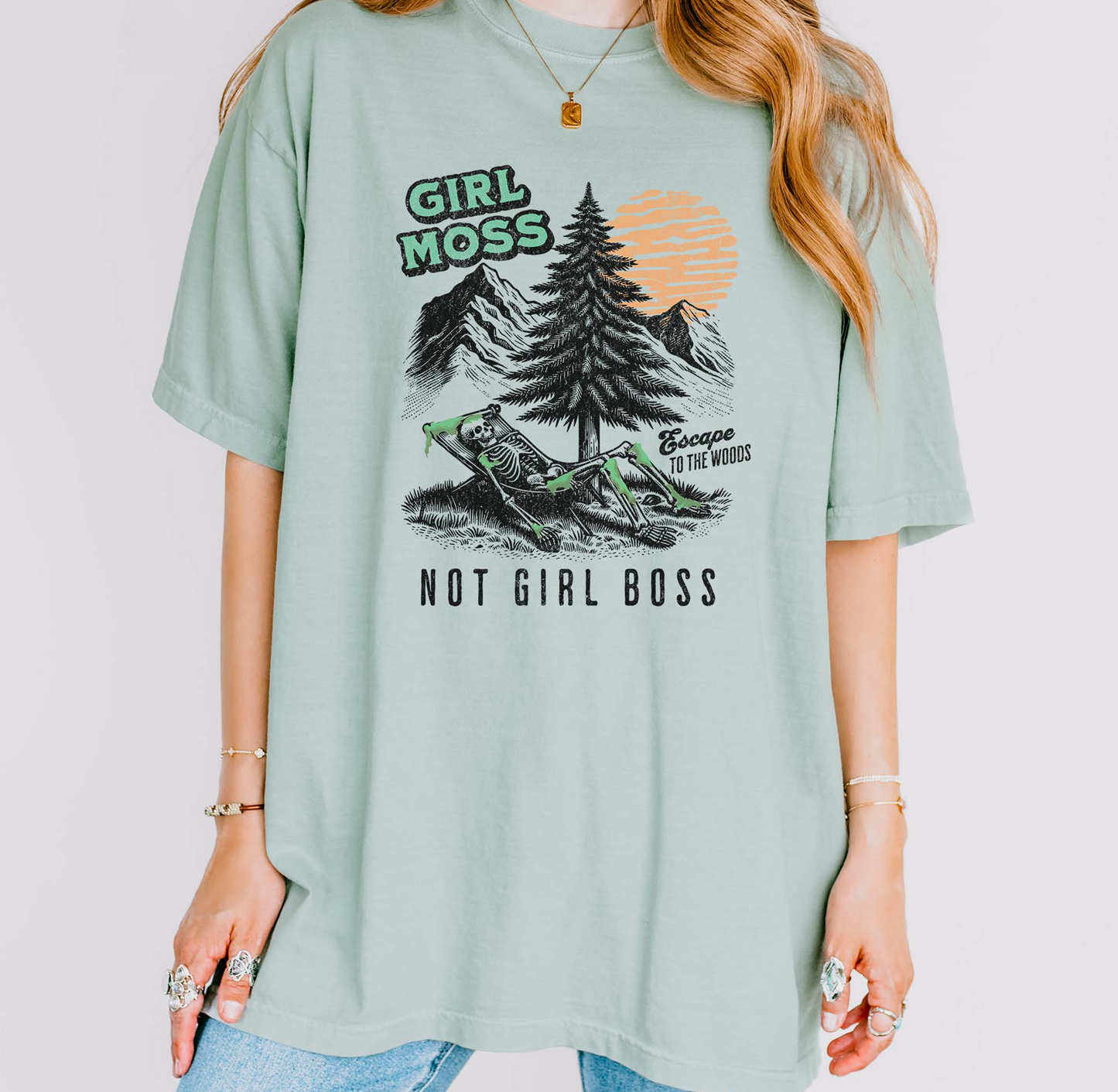 Girl Moss Not Girl Boss Nature Lover T-Shirt