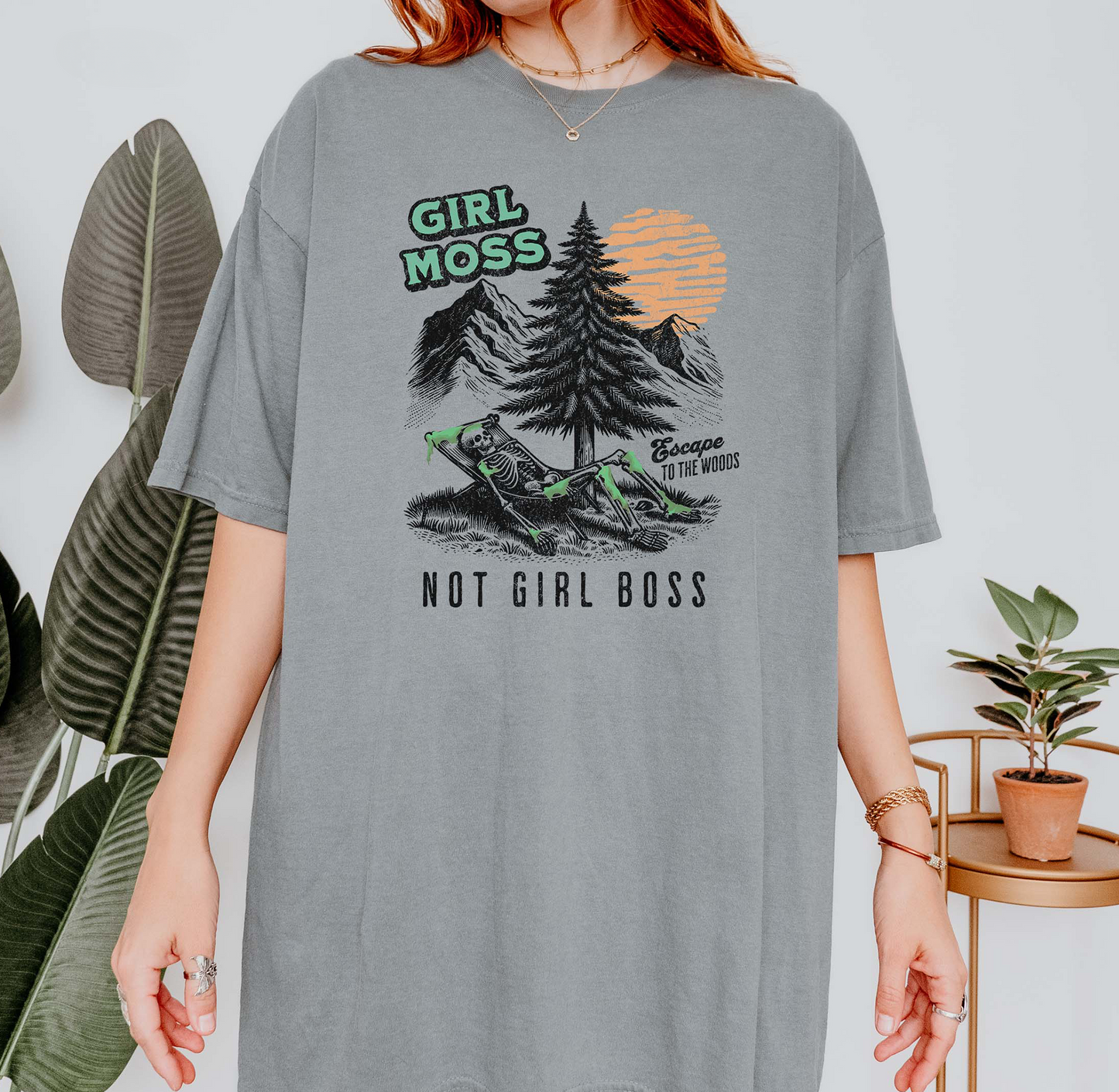Girl Moss Not Girl Boss Nature Lover T-Shirt