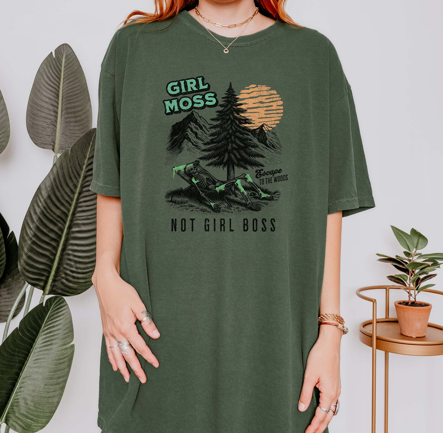 Girl Moss Not Girl Boss Nature Lover T-Shirt