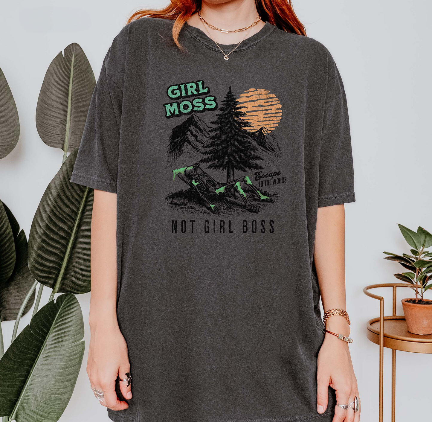 Girl Moss Not Girl Boss Nature Lover T-Shirt