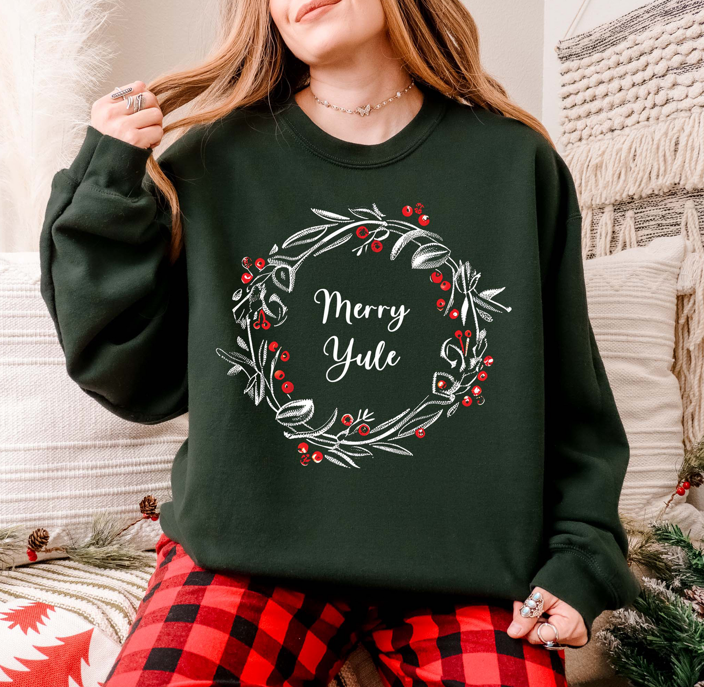 Merry Yule Pagan Christmas Sweatshirt