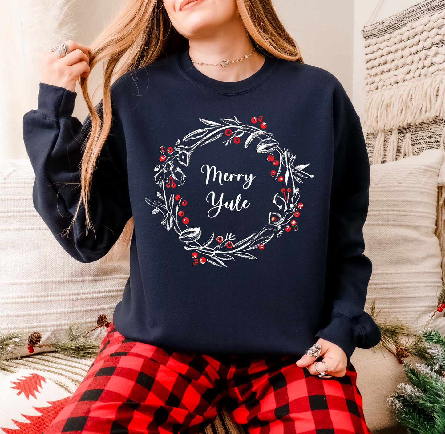 Merry Yule Pagan Christmas Sweatshirt