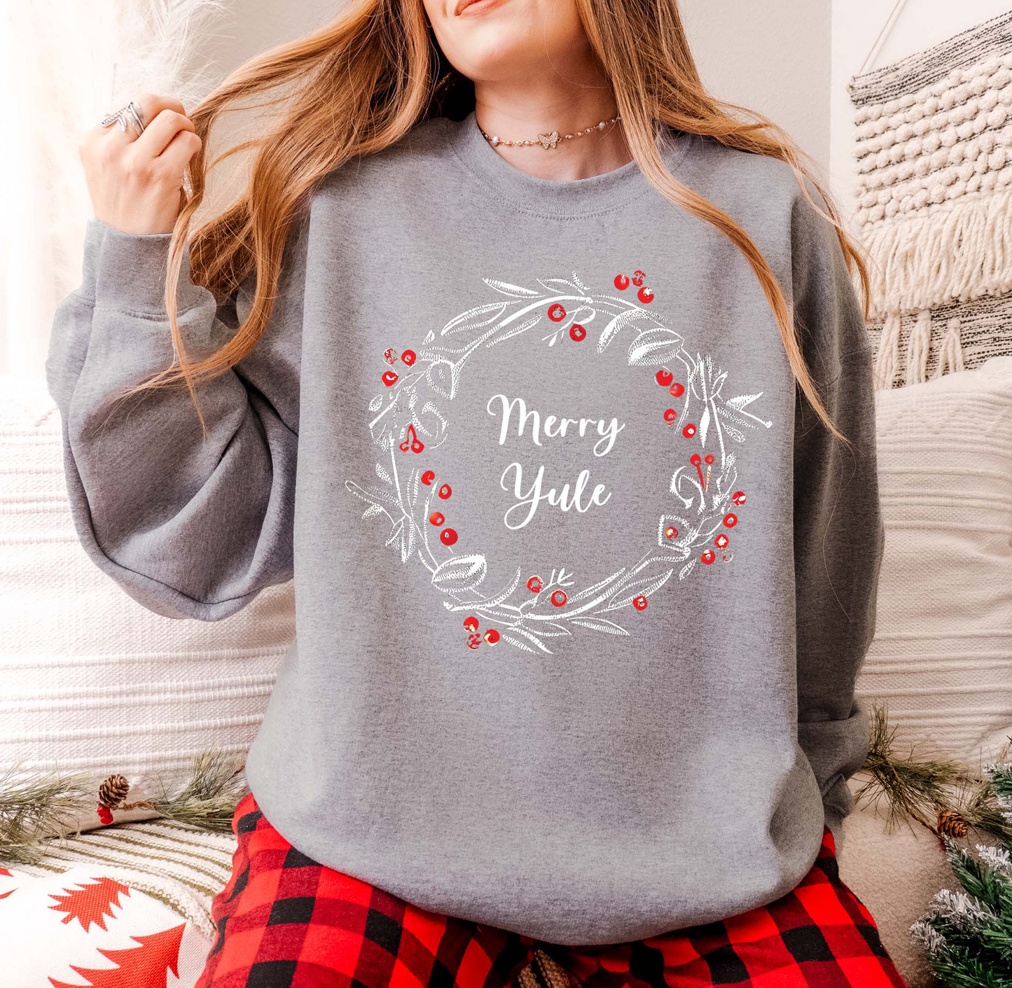 Merry Yule Pagan Christmas Sweatshirt