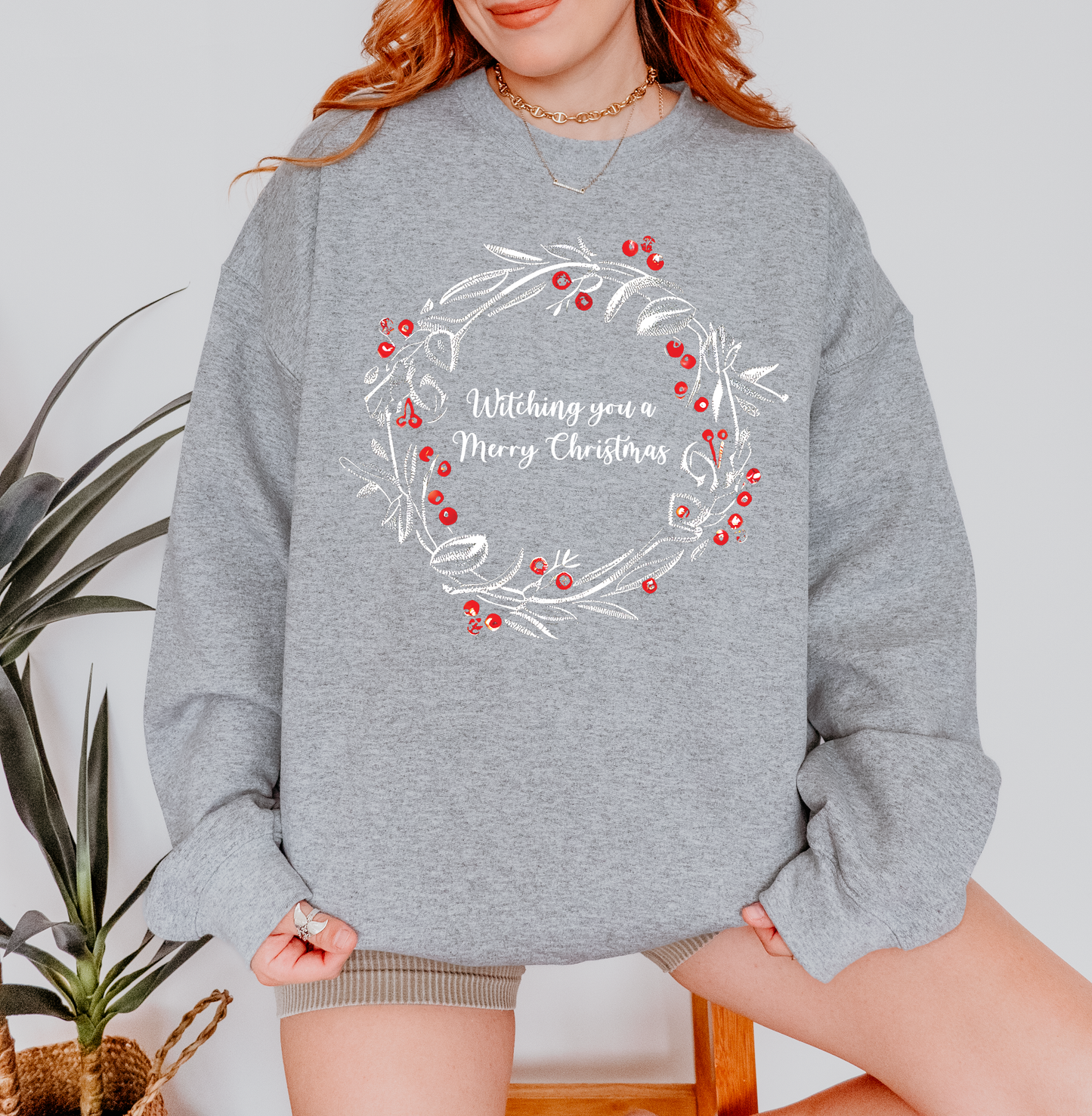 Witching You a Merry Christmas Sweatshirt