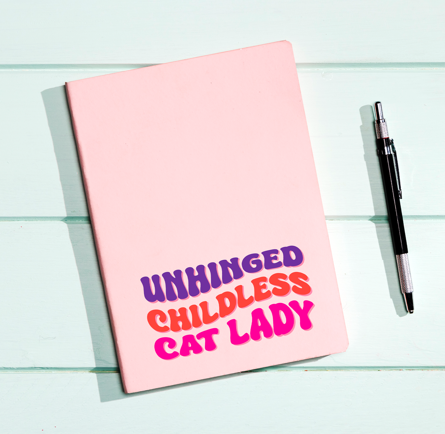 Unhinged Childless Cat Lady Sticker