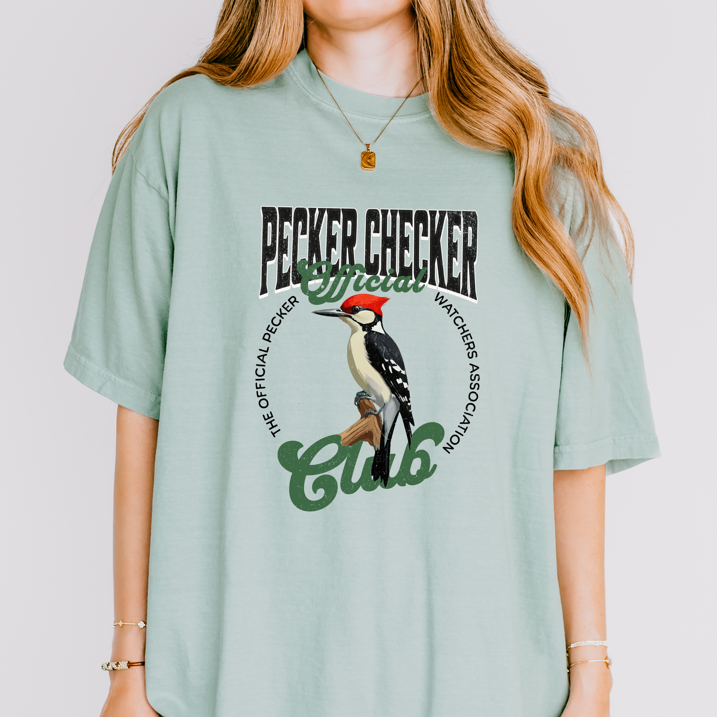 Pecker Checker Bird Watching T-Shirt
