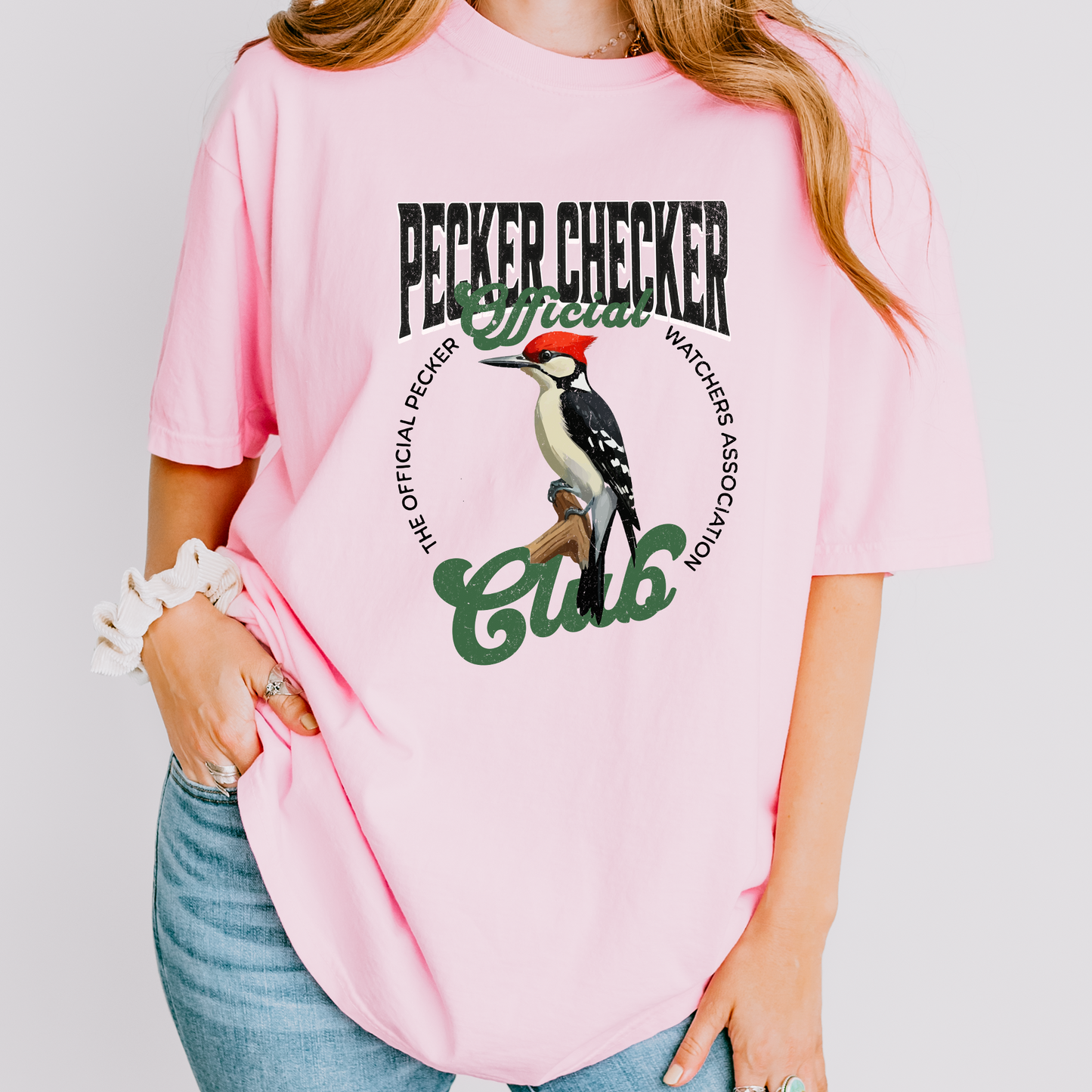 Pecker Checker Bird Watching T-Shirt