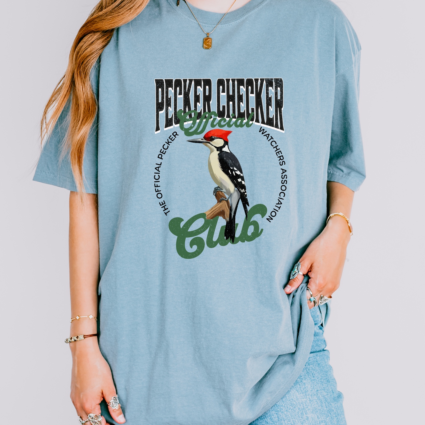 Pecker Checker Bird Watching T-Shirt