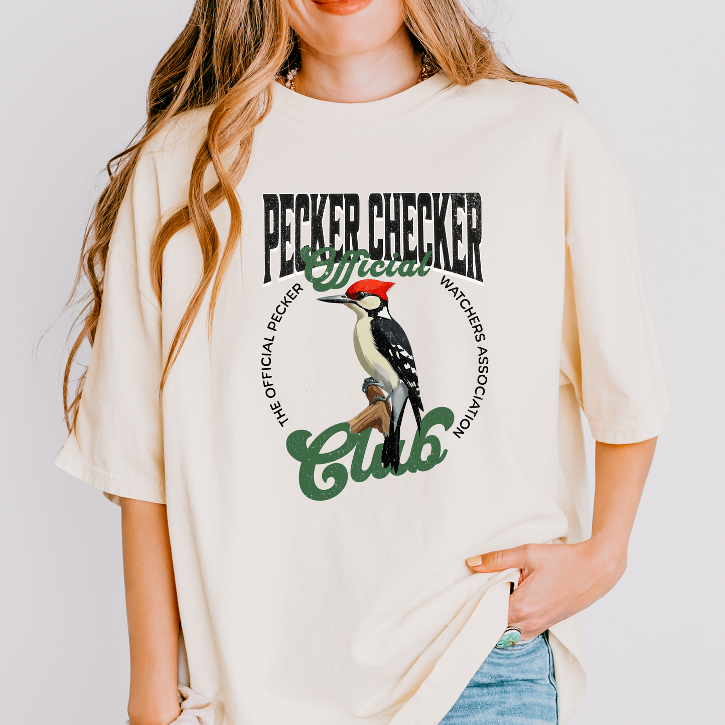 Pecker Checker Bird Watching T-Shirt