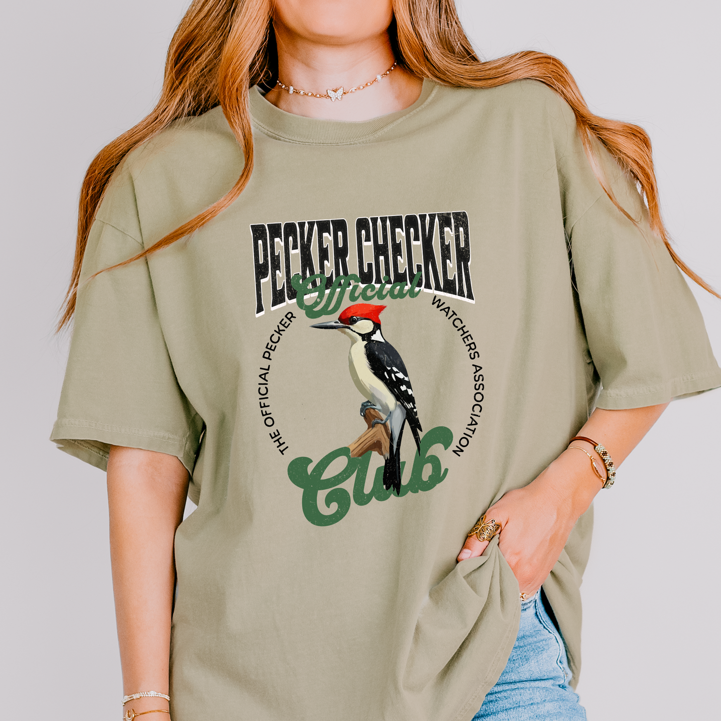 Pecker Checker Bird Watching T-Shirt
