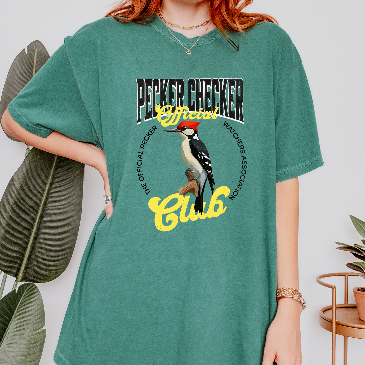 Pecker Checker Bird Watching T-Shirt