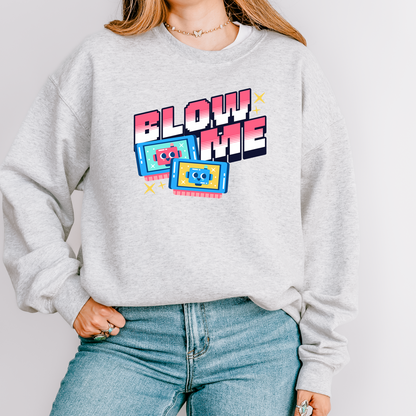 Blow Me Retro Gaming Sweatshirt