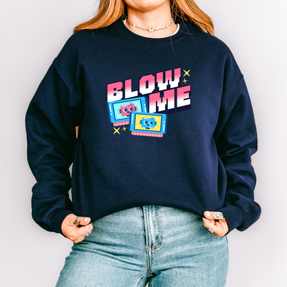 Blow Me Retro Gaming Sweatshirt