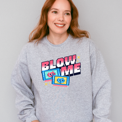 Blow Me Retro Gaming Sweatshirt