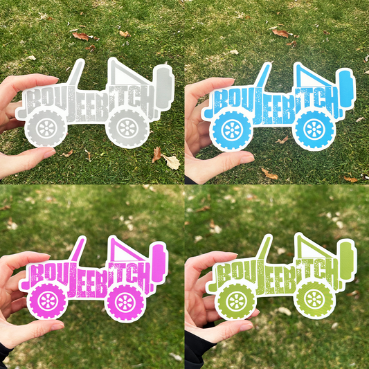 Boujee Bitch Transparent Off-Road 4x4 Decal