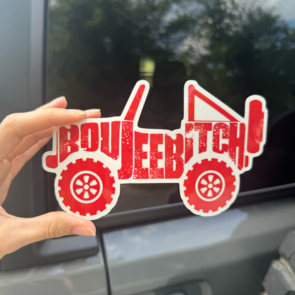 Boujee Bitch Transparent Off-Road 4x4 Decal