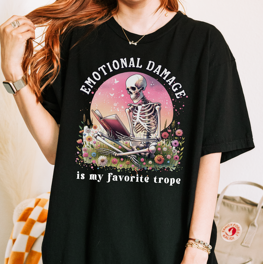 Emotional Damage Is my Favorite Trope Tee/Crewneck
