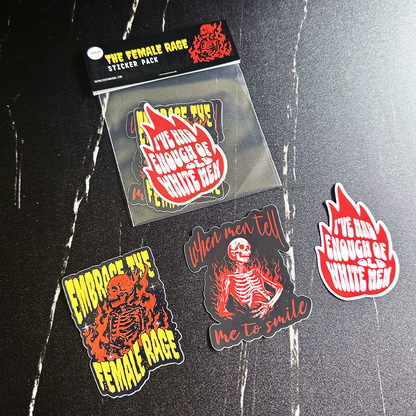 The Female Rage Sticker Pack