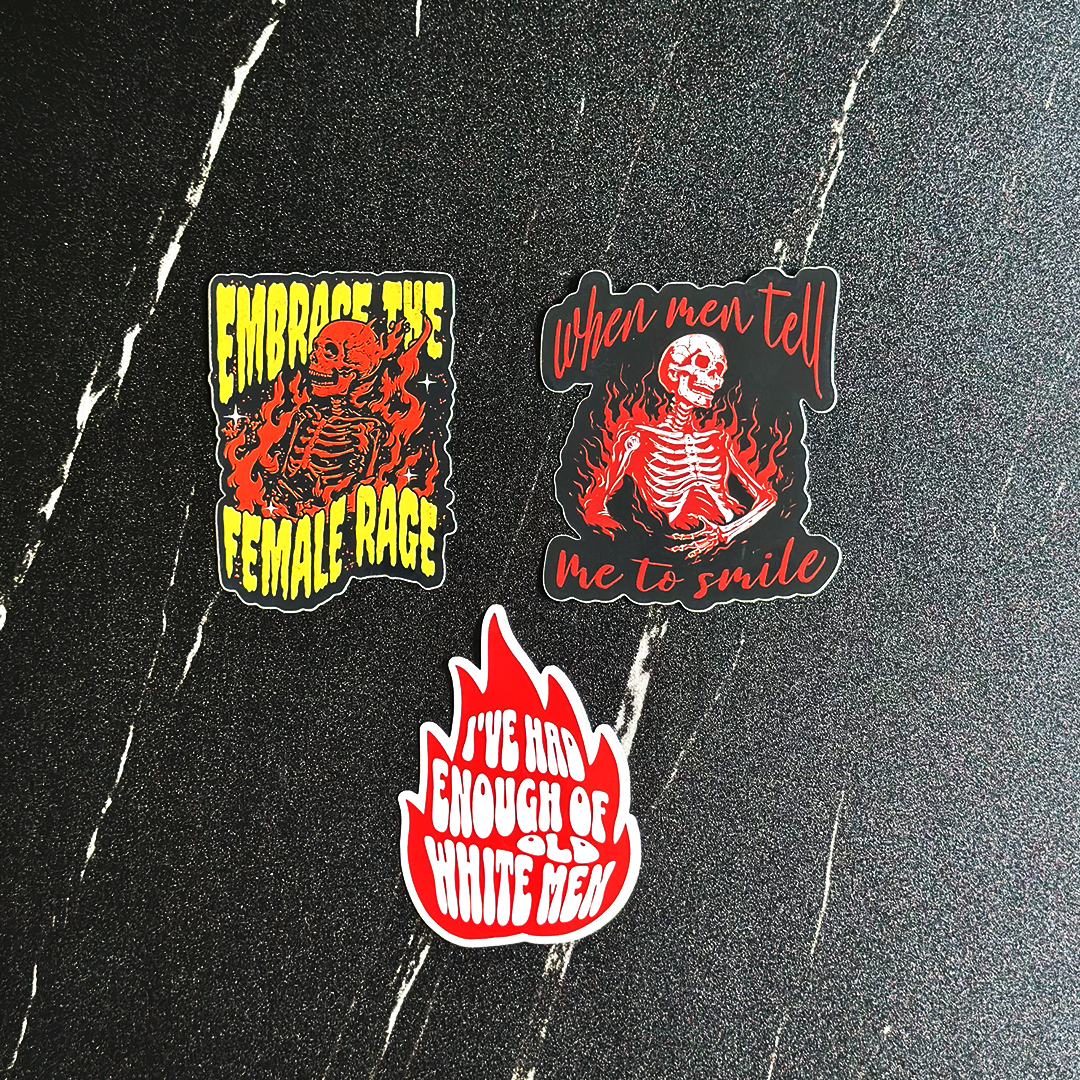 The Female Rage Sticker Pack