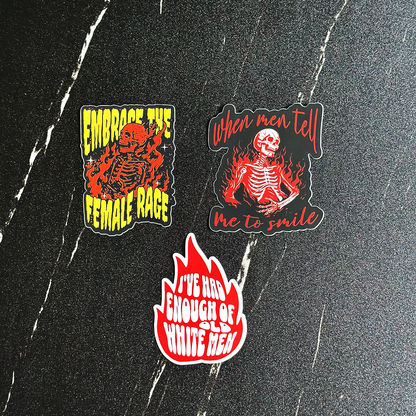 The Female Rage Sticker Pack