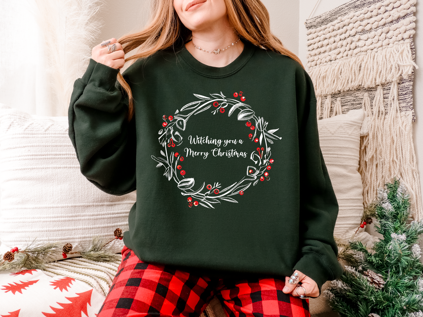 Witching You a Merry Christmas Sweatshirt