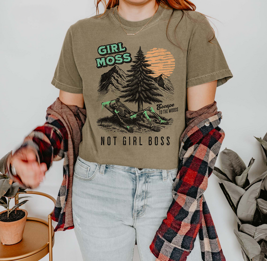 Girl Moss Not Girl Boss Nature Lover T-Shirt