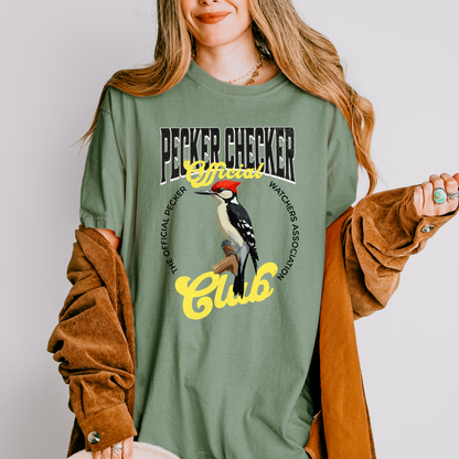 Pecker Checker Bird Watching T-Shirt